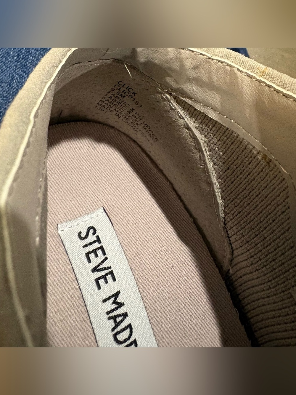 Steve Madden Gray Knit Hidden Wedge High Top Sneakers 9.5 - Picture 6 of 7